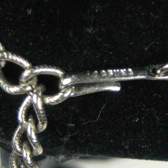 Laguna Y Shaped Necklace 18 in Tassel Silvertone Chain MOD  Vintage 1960s Choker - Picture 6 of 6